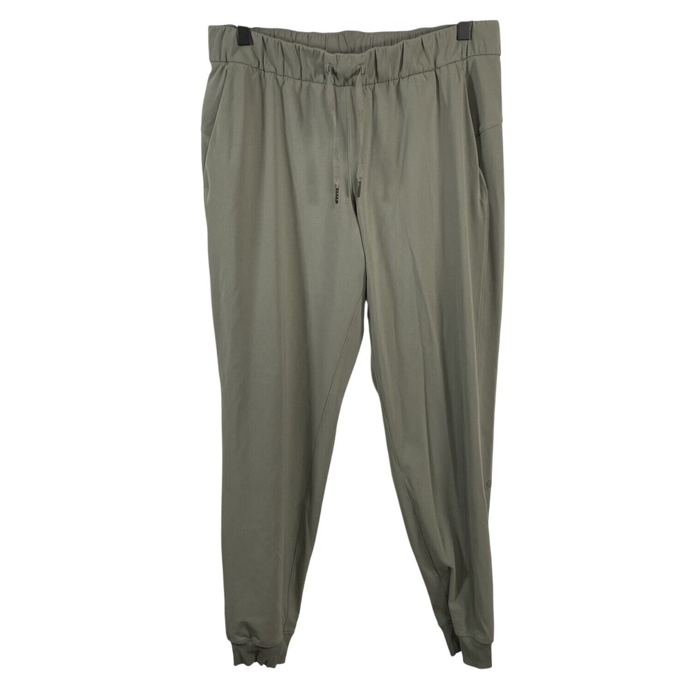 Lululemon Womens On The Fly Jogger Pants 8 Green Activewear Athleisure Pull On